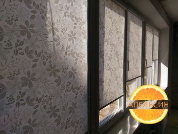 Рулонные шторы Уни2 ткань Ева на окно